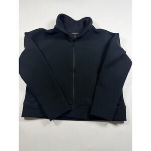 Banana Republic Jacket Womens Medium Active Full Zip Textured Modern Mock Neck